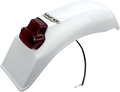 UFO Universal Enduro Rear Fender with Tail/Brake Light - White ME08026W