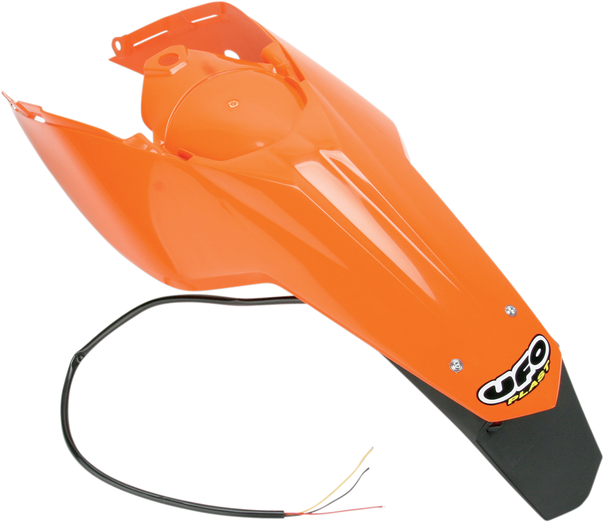 UFO Enduro Rear Fender - with Light - '98 - '20 KTM Orange KT03097-127