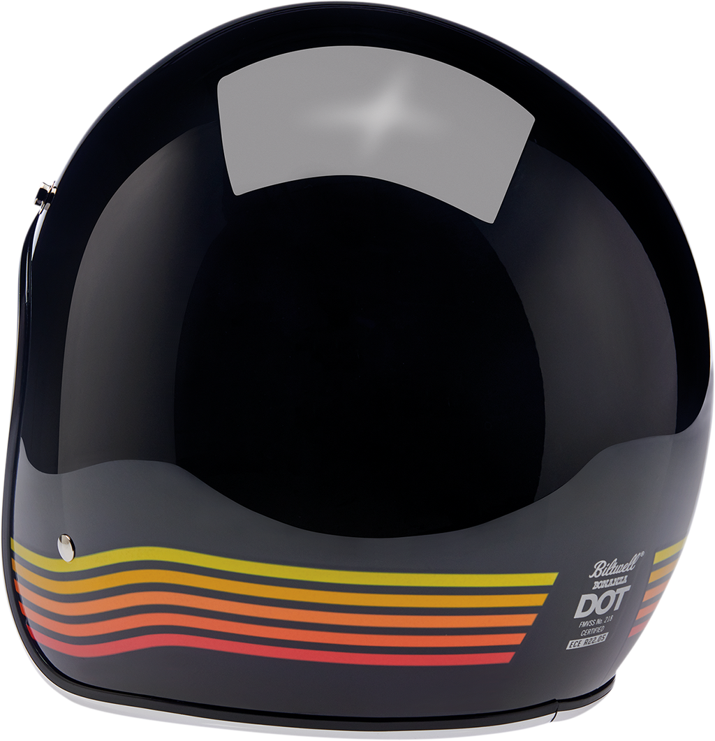BILTWELL Bonanza Helmet - Gloss Black Spectrum - Small 1001-536-202