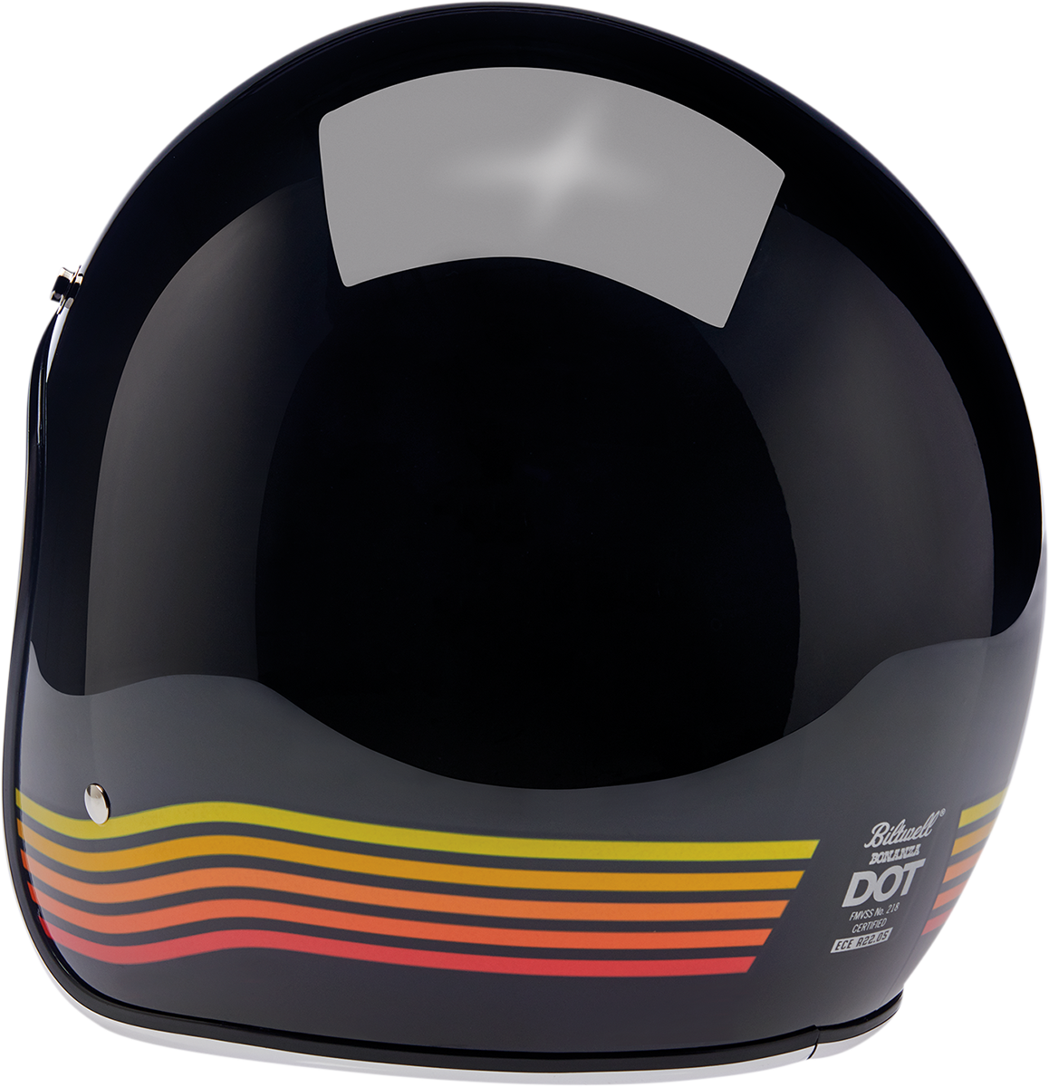 BILTWELL Bonanza Helmet - Gloss Black Spectrum - 2XL 1001-536-206