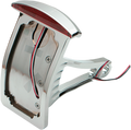DRAG SPECIALTIES Side Mount Taillight/License Plate Mount - Curved Vertical - Half-Moon P28-6141
