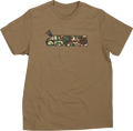 MOOSE RACING Youth Camo T-Shirt - Tan - Large 3032-3688