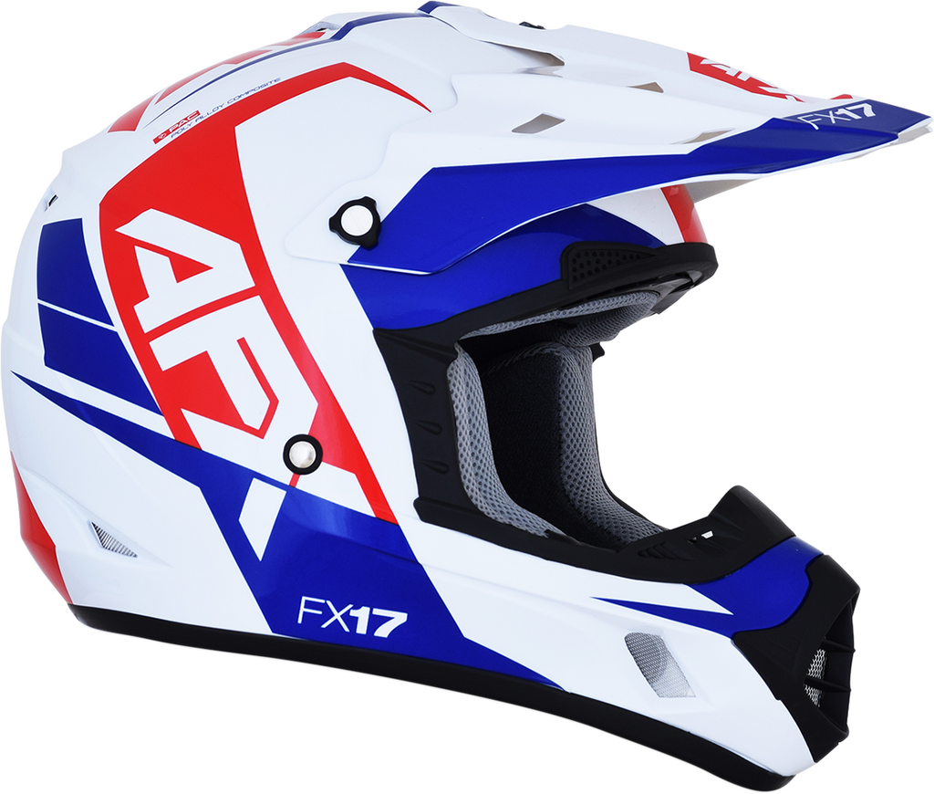 AFX FX-17 Helmet - Aced - Red/White/Blue - 2XL 0110-6483
