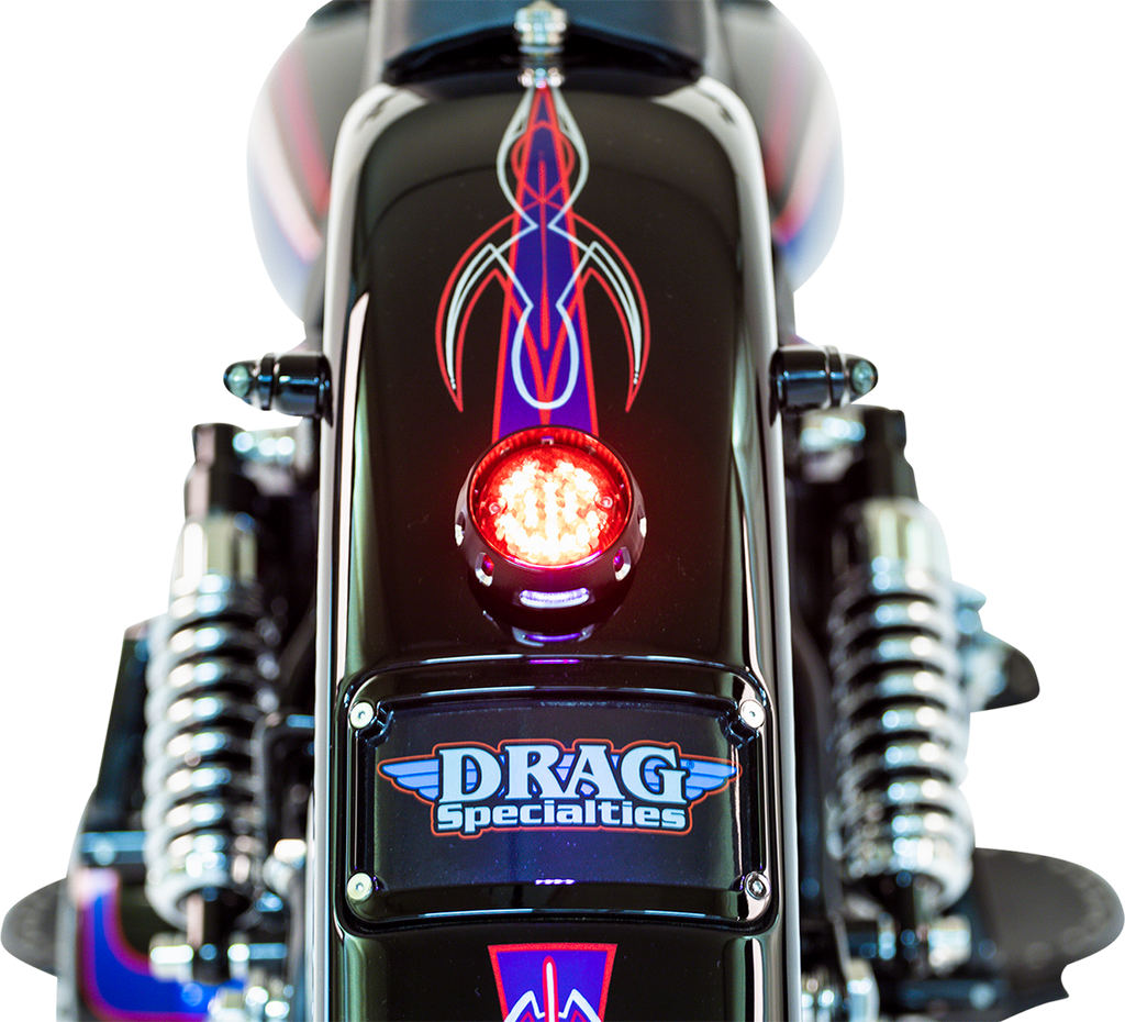 DRAG SPECIALTIES Taillight/License Plate Mount - Black L24-0437ABRLEDE