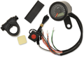 DRAG SPECIALTIES Programmable Speedometer with Indicator Lights - Gloss Black - 120 MPH LED Black Face - 1-7/8" 77902