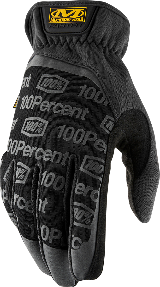 100% Fastfit® Gloves - Black - Large 100-MFF-05-010