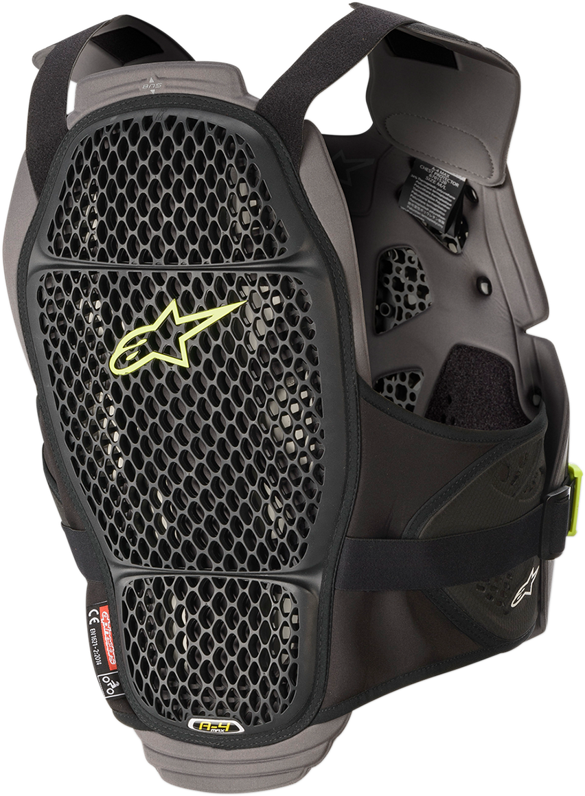ALPINESTARS A-4 Max Chest Protector - Black/Yellow - M/L 67015201155M/L
