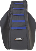 MOOSE RACING Ribbed Seat Cover - Black Cover/Blue Ribs - Yamaha YZF25014-332RT