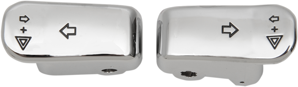 DRAG SPECIALTIES Turn Signal Switch Extension Caps - '96+ - Chrome 77448C