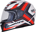 AFX FX-99 Helmet - Recurve - Pearl White/Red - Medium 0101-11127