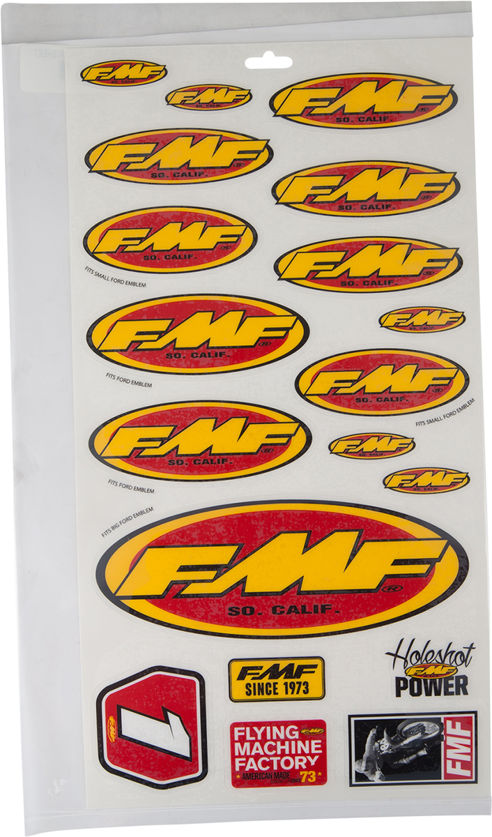 FMF Assorted Sticker Sheet 014800 4320-1610