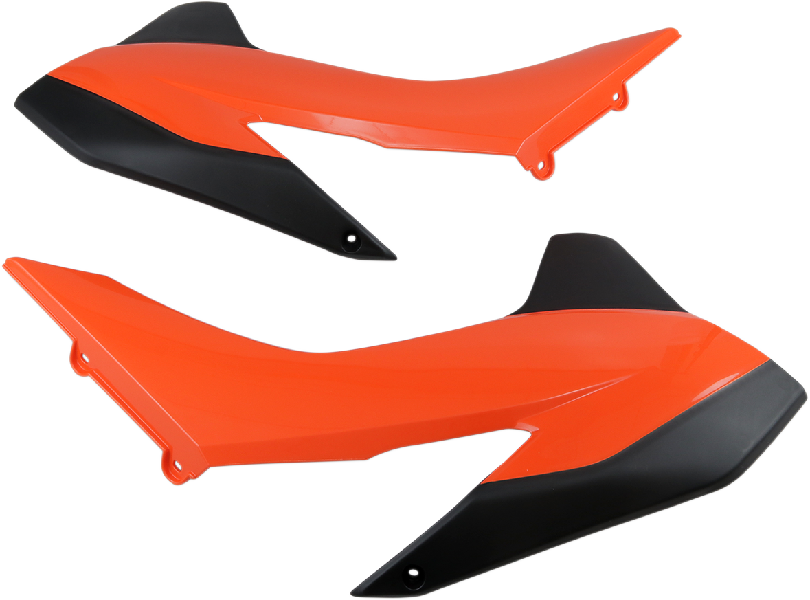 ACERBIS Radiator Shrouds - '16 Orange/Black 2314255225