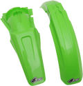 UFO Front and Rear MX Fender Kit - Green KAFK200-999