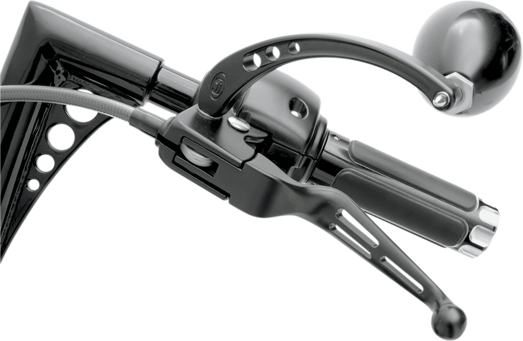DRAG SPECIALTIES Levers - Slotted - Black H07-0769B