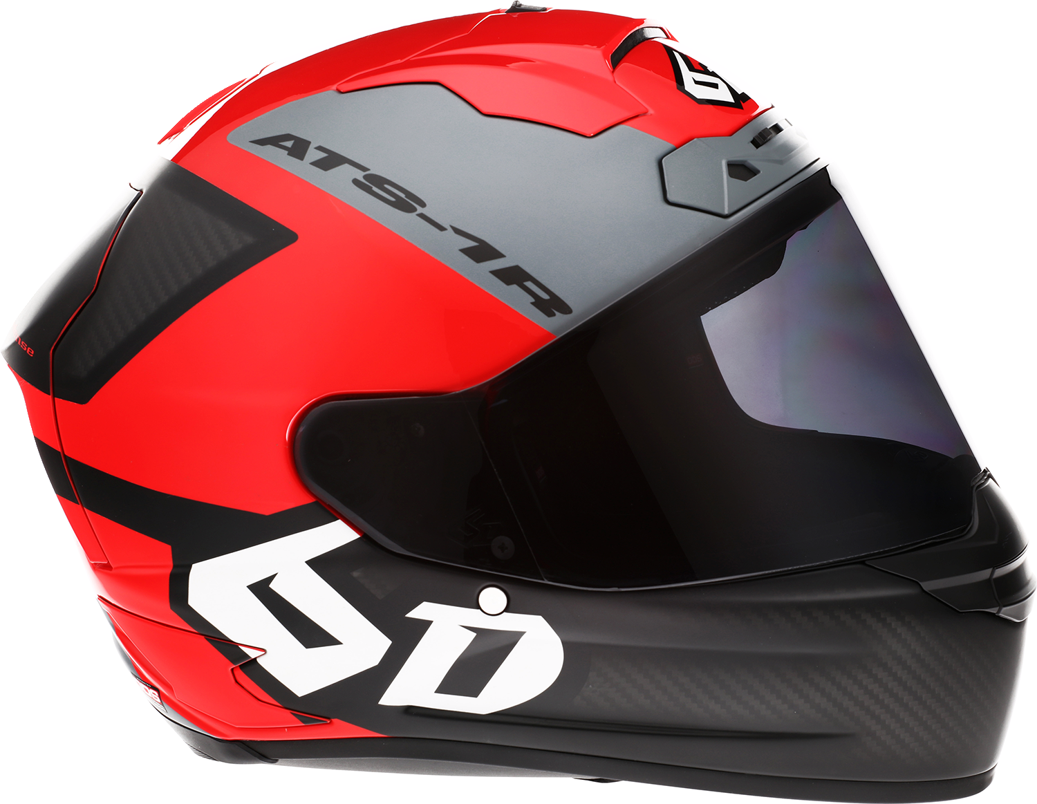 6D ATS-1R Helmet - Wyman - Red/Gray - Medium 30-0736