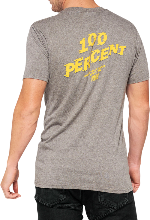 100% Dakota T-Shirt - Heather Gray - Medium 32130-188-11