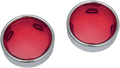 DRAG SPECIALTIES Lens w/Trim Ring - Red 12-0227-LR