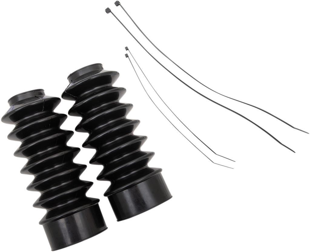 DRAG SPECIALTIES Rubber Fork Boots - 39 mm - 7" L C23-0219