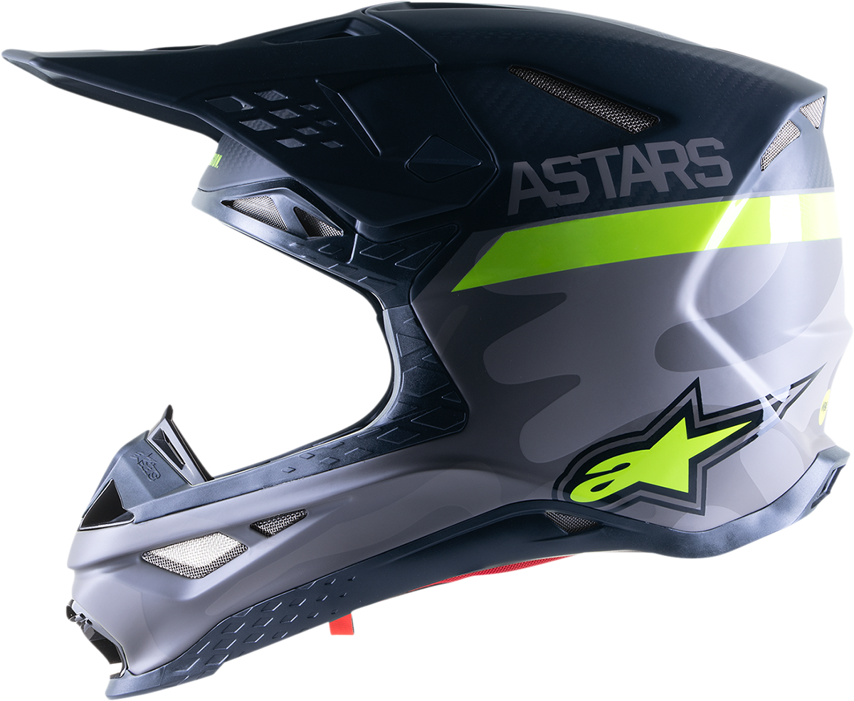 ALPINESTARS Supertech M10 Helmet - AMS - MIPS - Gray/Yellow/Black - XS 8302421-9059-XS