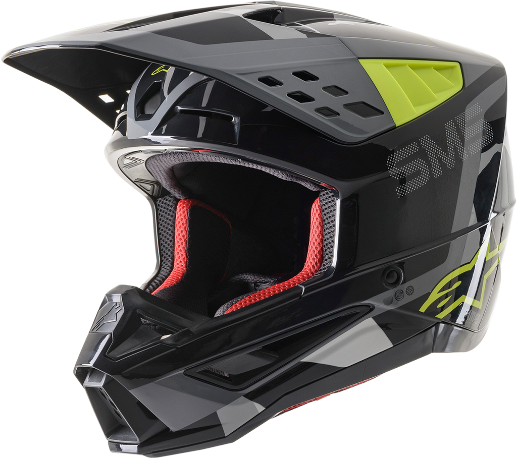 ALPINESTARS SM5 Helmet - Rover - Gray/Yellow - Medium 8303921-1592-MD