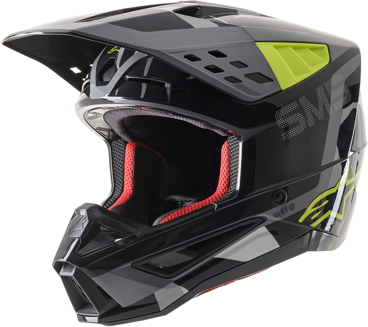 ALPINESTARS SM5 Helmet - Rover - Gray/Yellow - Medium 8303921-1592-MD