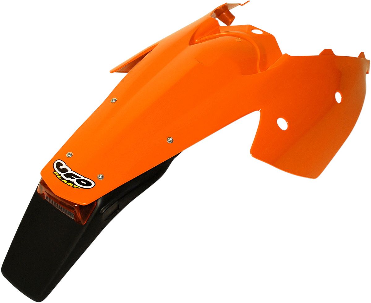 UFO Enduro Rear Fender with Light - '98-'20 KTM Orange KT03081-127