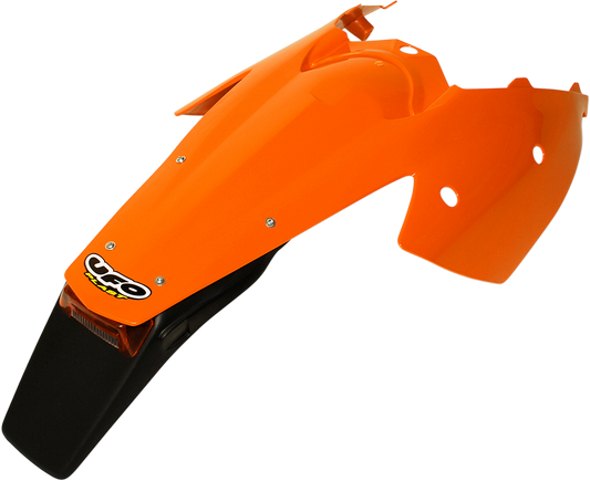 UFO Enduro Rear Fender with Light - '98-'20 KTM Orange KT03081-127