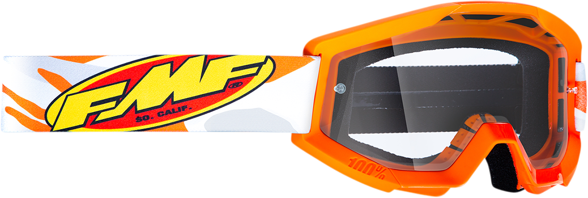 FMF Youth PowerCore Goggles - Assault - Gray - Clear F-50054-00001 2601-3020