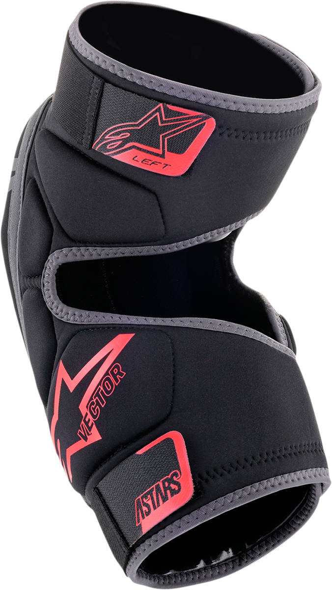 ALPINESTARS Vector Knee Guards - Black/Anthracite/Red - L/XL 1650621-1036L/X