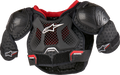 ALPINESTARS Youth Bionic Action Kickstart Chest Guard - Black/Red - 4/6 6740624-13-4/6