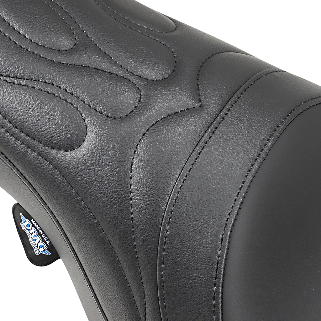 DRAG SPECIALTIES Predator Seat - Flame Stitched - FLHR/FLHX '99-'07  0801-0213