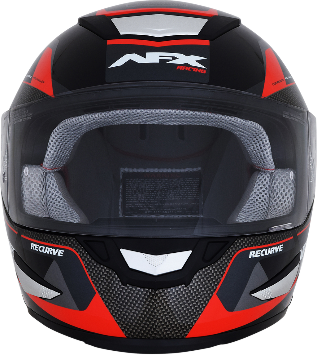 AFX FX-99 Helmet - Recurve - Black/Red - Medium 0101-11112