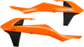 UFO Radiator Shrouds - Orange/Black KT04061-999