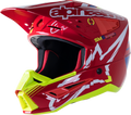 ALPINESTARS SM5 Helmet - Action - Red/White/Fluo Yellow - Small 8306122-3325-SM