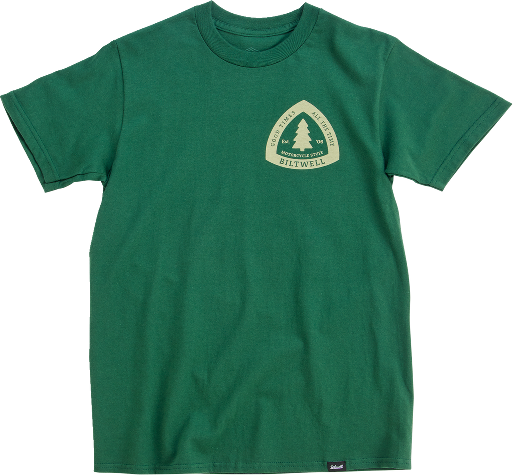 BILTWELL Good Times T-Shirt - Olive - 2XL 8101-075-006