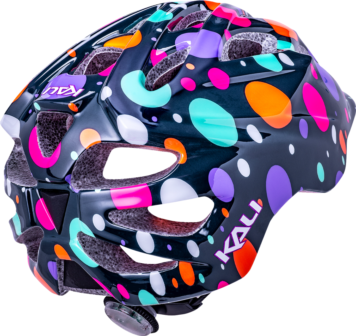 KALI Child Chakra Lighted Helmet - Confetti - Gloss Teal - Small 221022135