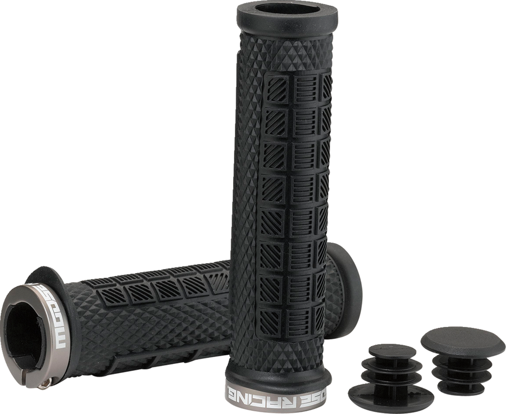 MOOSE RACING MTB Lock-On Grips - Black/Gray - 130 mm PRO-627EP