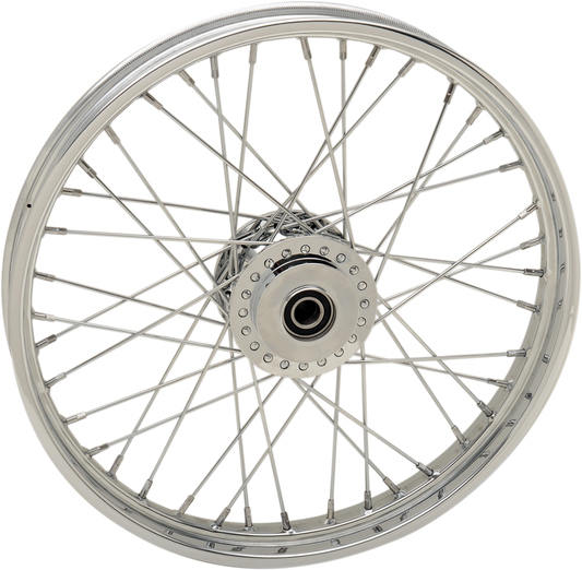 DRAG SPECIALTIES Front Wheel - Single Disc/ABS - Chrome - 21"x2.15" - '14+ XL N/F XL883L/N/R 64552
