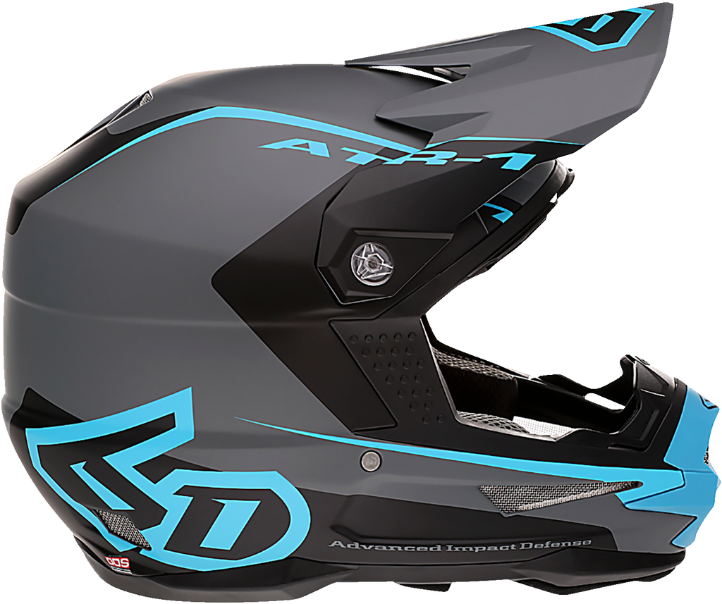 6D ATR-1 Helmet - Stealth - Cyan - Large 10-4627
