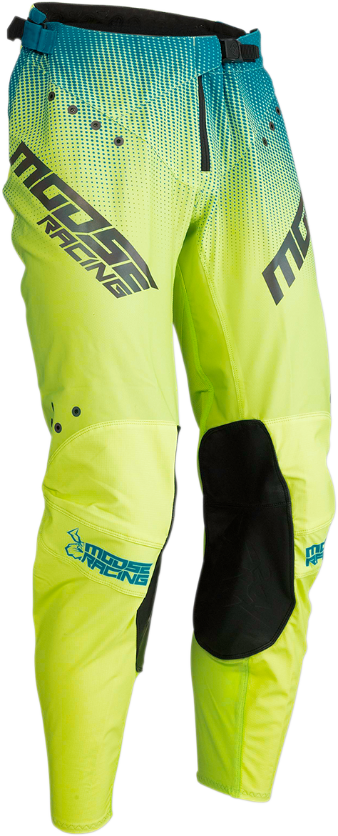 MOOSE RACING Agroid Pants - Aqua/Green - 36 2901-8491