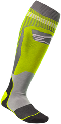 ALPINESTARS MX Plus 1 Socks - Yellow/Gray - Large/2XL 4701820-501-L2X