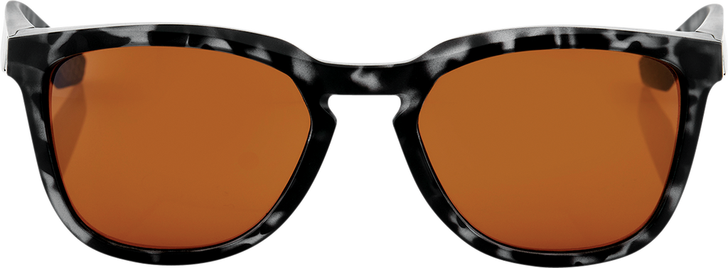 100% Hudson Sunglasses - Black Havana - Bronze 61028-259-73