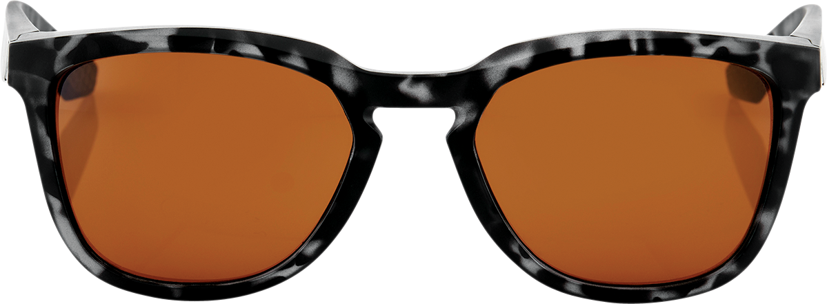 100% Hudson Sunglasses - Black Havana - Bronze 61028-259-73