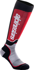 ALPINESTARS MX Plus Socks - Black/Red/Gray - Medium 4702324-1215-M