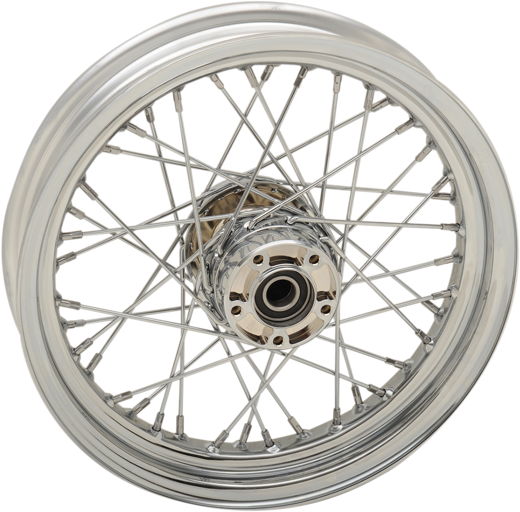 DRAG SPECIALTIES Front Wheel - Dual Disc/No ABS - Chrome - 16"x3.00" - ' 08+ FLT 64416A