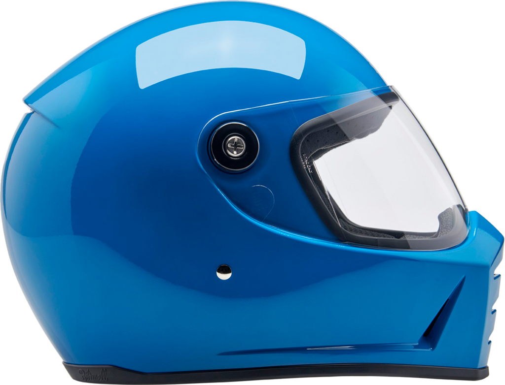 BILTWELL Lane Splitter Helmet - Gloss Tahoe Blue - Medium 1004-129-503