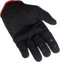 BILTWELL Moto Gloves - Black/Red - Large 1501-0108-004