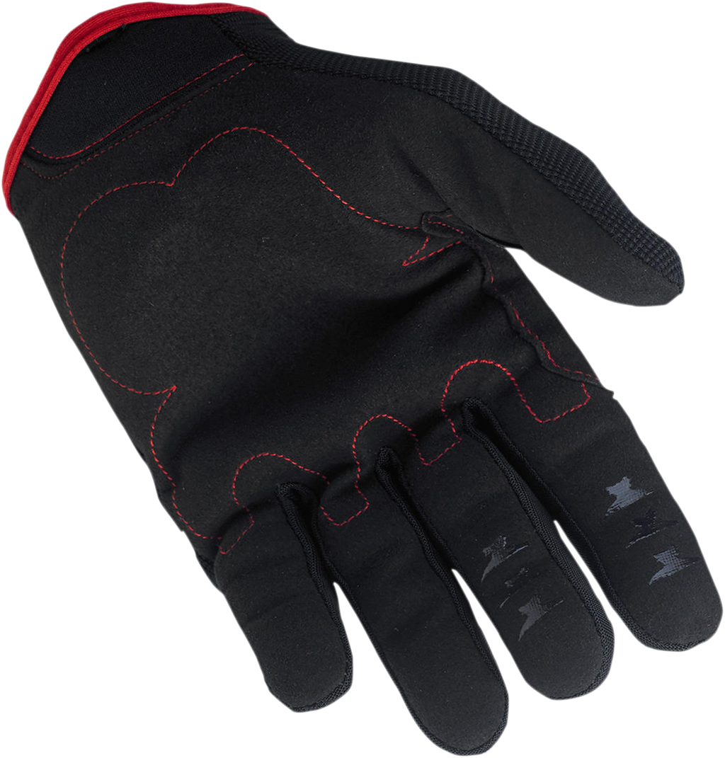 BILTWELL Moto Gloves - Black/Red - XL 1501-0108-005