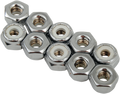 DRAG SPECIALTIES Nuts - Nylon - Chrome - 10-24 MPB271