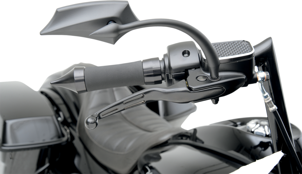 DRAG SPECIALTIES Levers - Slotted - Black H07-0587B